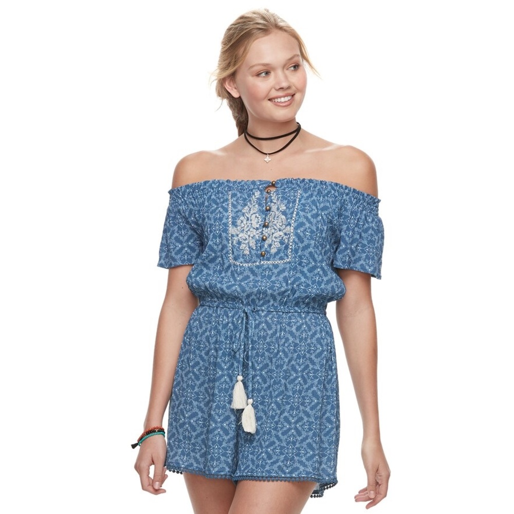 Rewind Off The Shoulder Romper